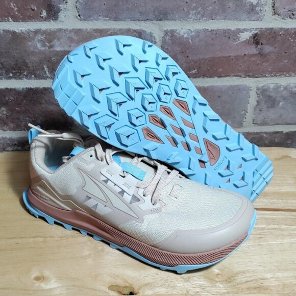 Women's Altra Lone Peak 7 Trail Running Shoes Tan Blue Multiple Sizes Available - Picture 4 of 4